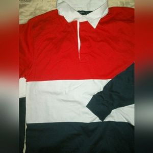 Men's long sleeve Burnside polo shirt